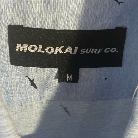 Molokai Surf Company Graphic Button-Up, Size Medium - Picture 3 of 3